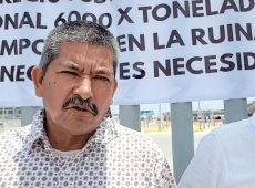 Se registra bloqueo en el puente internacional Pharr-Reynosa por productores agrícolas de Tamaulipas.
