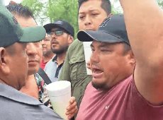 #Reynosa I Productores de sorgo vuelven a cerrar el puente Internacional Reynosa-Pharr para exigir un mejor precio a la tonelada de sorgo.