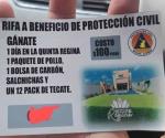 Realizan rifa a beneficio de PC y Bomberos
