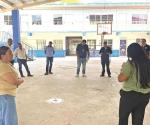 Verifican autoridades  espacios para festejos  en poblado Los Guerra