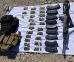 Decomisan y destruyen armas y paneles solares