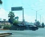 Un aparatoso accidente  vial deja daños materiales
