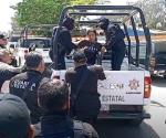 Reprimen con la fuerza pública a comerciantes de mercados rodantes en Madero