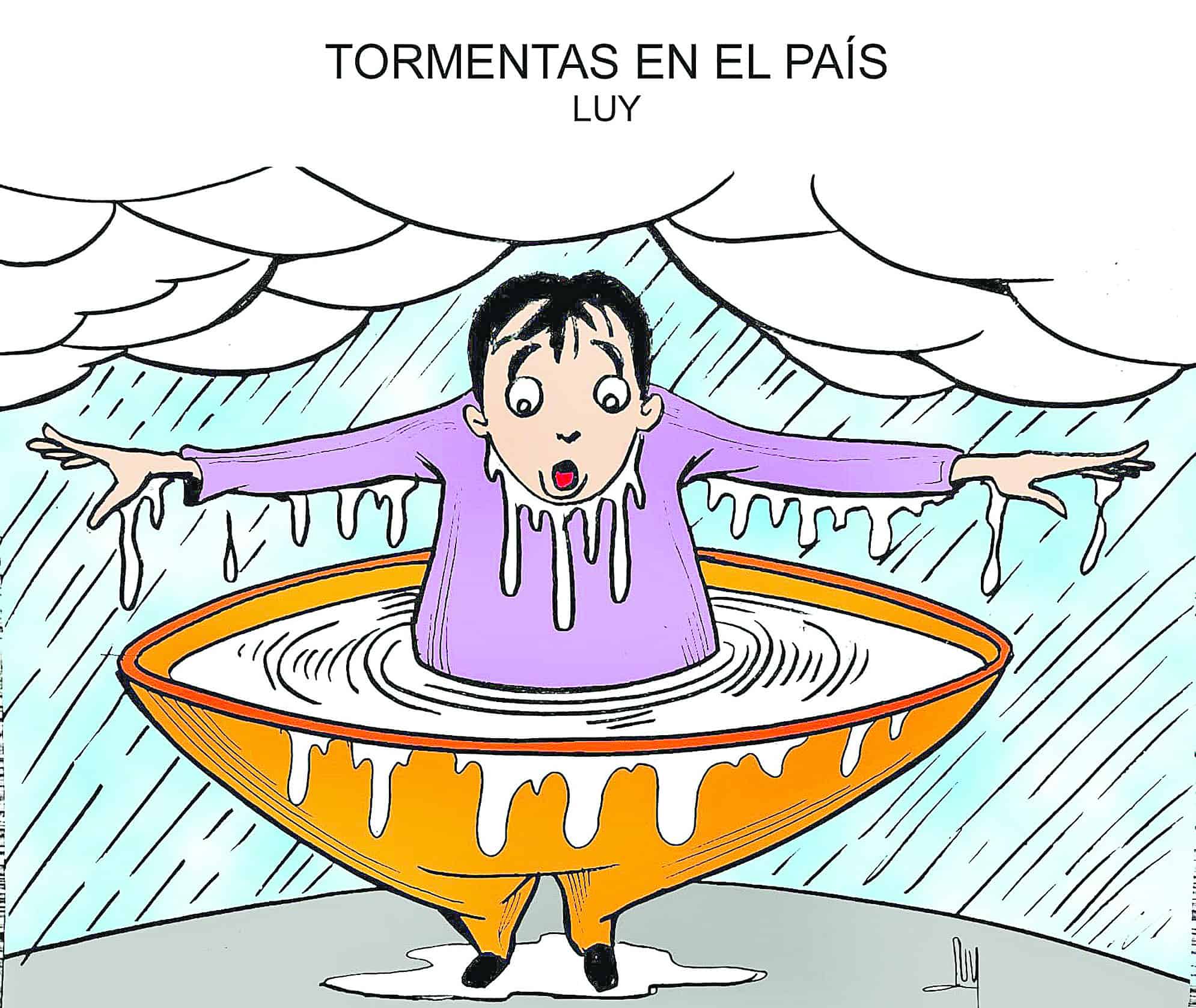 Tormentas en el país