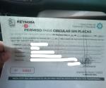 Detectan falsificación de documentos para que vehículos circulen sin placas