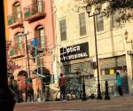 Se desploma andamio durante trabajos de remodelación en la plaza principal