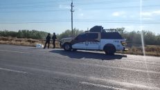 Muer3 un hombre al ser arrollado en la carretera San Fernando-Reynosa.">