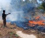 Se incendia predio en carretera internacional