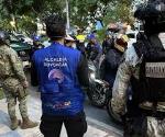 Guardia Nacional y SSC realizan operativo de revisión de motocicletas en Coyoacán