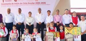 Autoridades ponen en marcha el ciclo escolar 2025-2026
