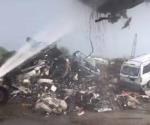 Apagan incendio  en deshuesadero