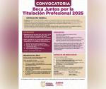 Convocan para beca ‘Juntos por la titulación profesional 2025’