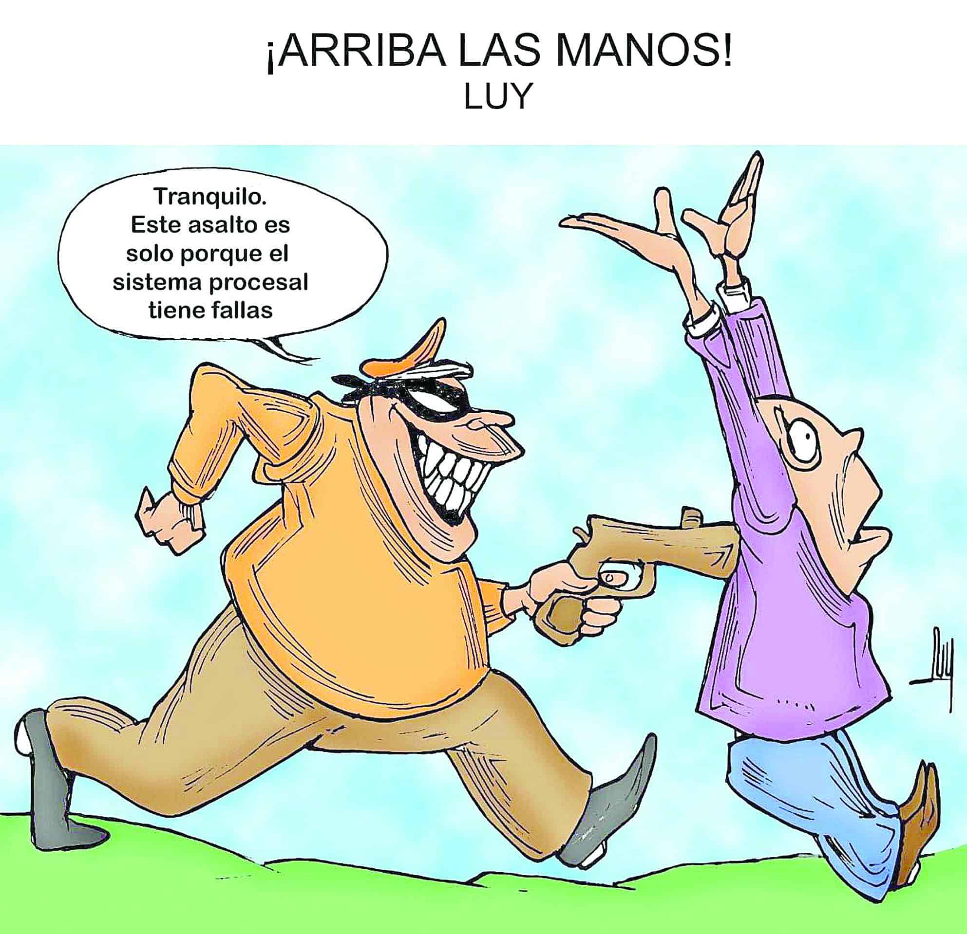 ¡Arriba las manos!