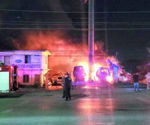 Devastador incendio