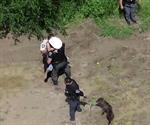 Salvan a mujer y su perro atrapada en lodazal de arcilla