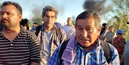 Se registra bloqueo y una fuerte movilización de autoridades por un desalojo en la colonia 23 de marzo