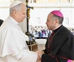 Saluda obispo al Papa León XIV