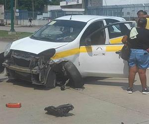 Fuerte choque en límites de Tampico