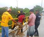 Rescatan a hombre tras ser arrastrado por el río San Marcos en Ciudad Victoria