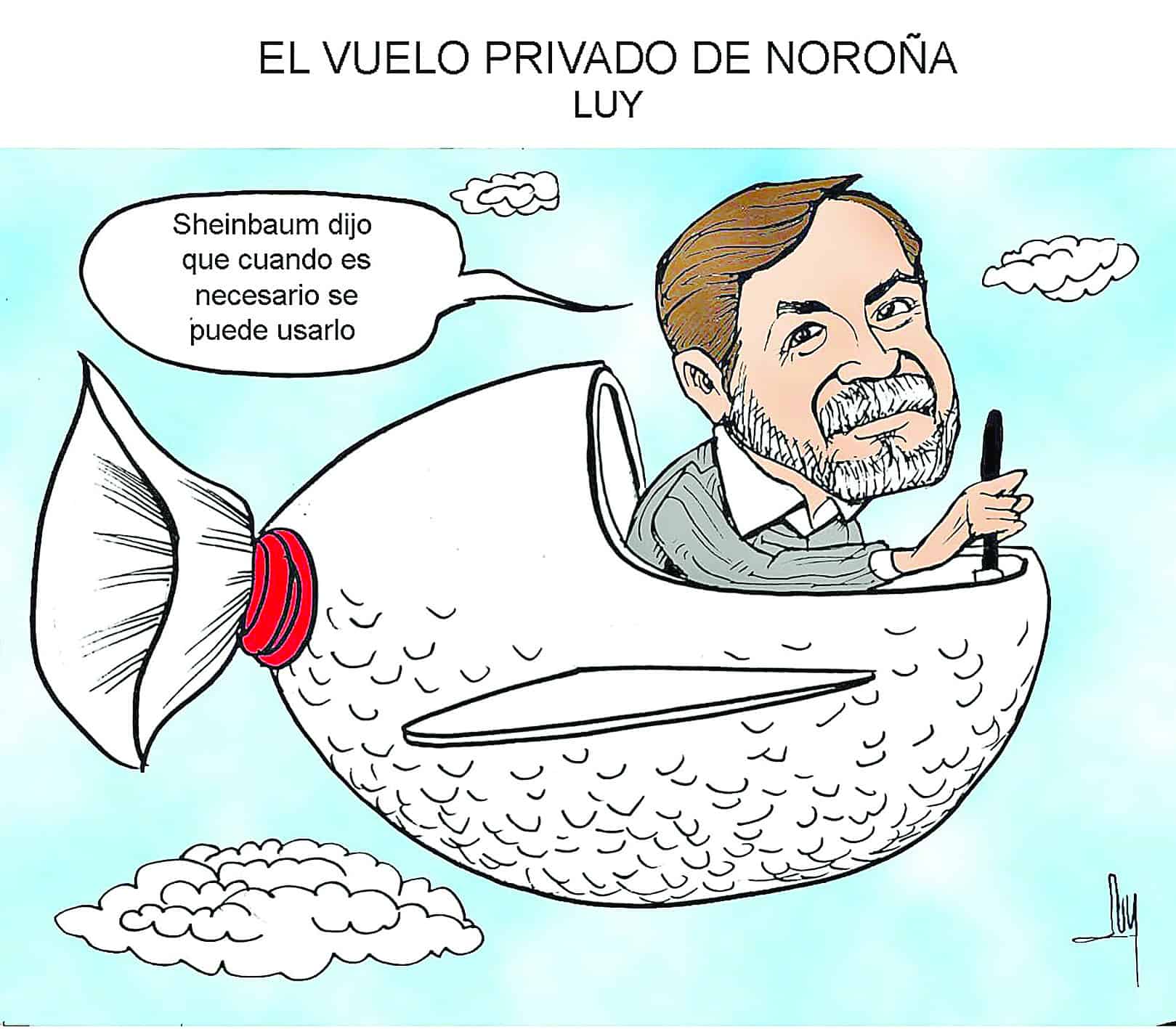 El vuelo privado de noroña El vuelo privado de noroña
