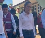 Claudia Sheinbaum recorre zona afectadas por lluvias