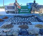 Ejército mexicano asegura más de 5 mil cartuchos en operativos en Tamaulipas