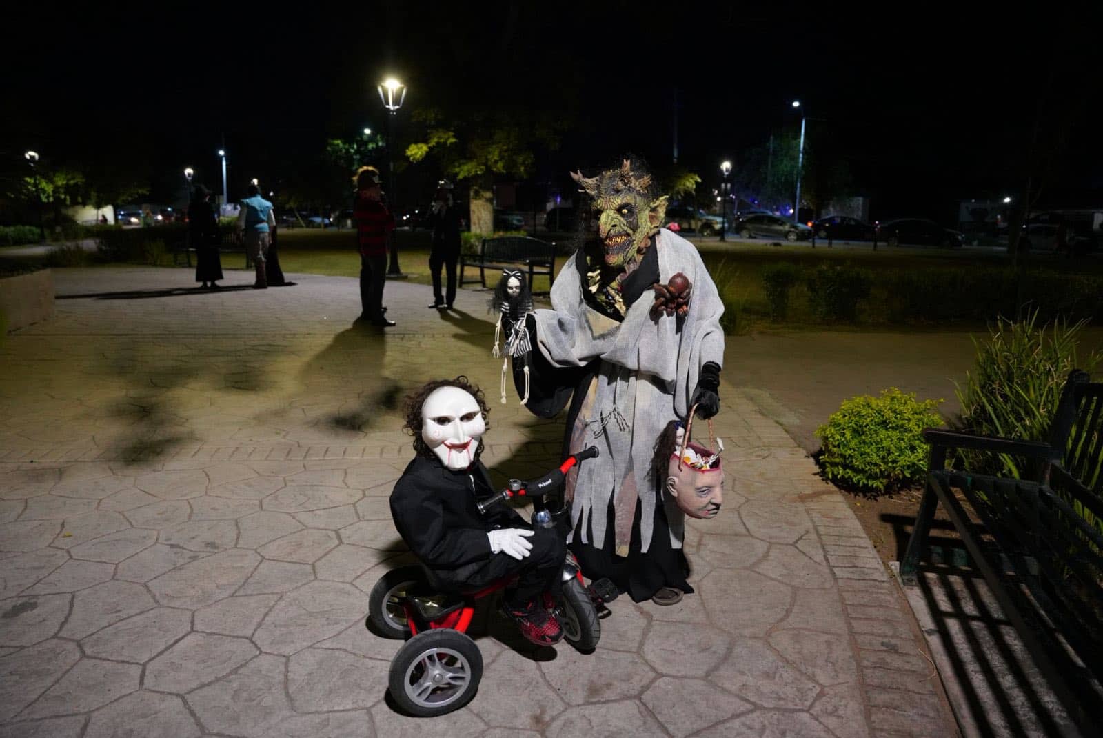 Desde niños hasta adultos salieron a celebrar.