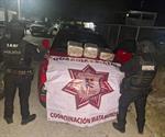 Aseguran camioneta con droga en Matamoros, Tamaulipas