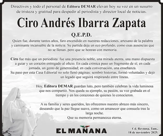Hasta siempre Ciro Ibarra Zapata