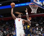 Pistons vencen a Pacers y logran su décima victoria consecutiva Pistons vencen a Pacers y logran su décima victoria consecutiva