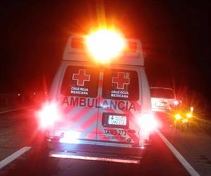 Tres motociclistas lesionados tras impactarse contra una vaca en la Matamoros-Reynosa