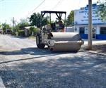 Avanza pavimentación en calle Miguel Alemán