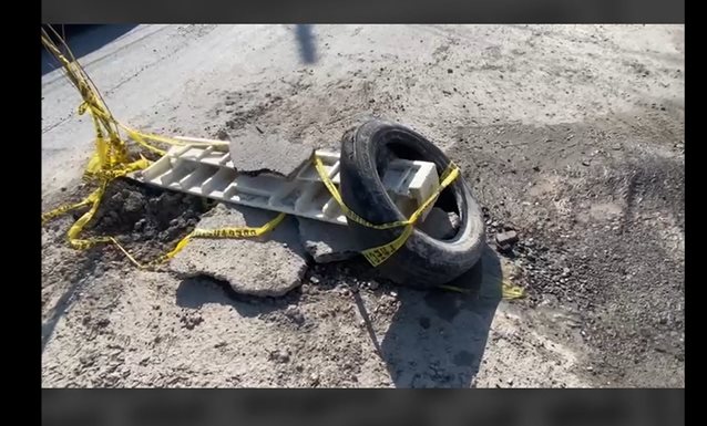 Crecen baches y coladeras dañadas en Ayuntamiento