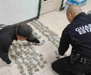 Aseguran 353 dosis de droga en Matamoros; dos personas se dan a la fuga