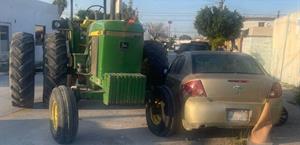 Adulto mayor muere tras ser atropellado por tractor en Río Bravo