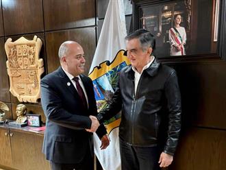 Américo Villarreal se reúne con nuevo fiscal de Justicia de Tamaulipas