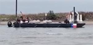 Colocan boyas en zona fronteriza del río Bravo