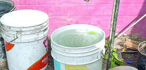 La crisis de agua afecta a cientos de familias