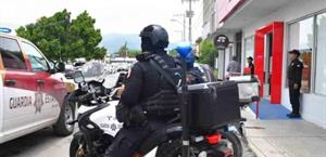Guardia Estatal refuerza vigilancia cerca de bancos ante pago de aguinaldos