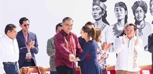 Participa Américo en celebración de la 4T