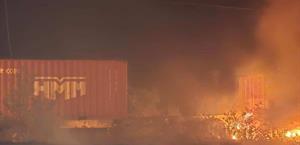 Incendio en carretera Victoria-Matamoros provoca lesiones a personas