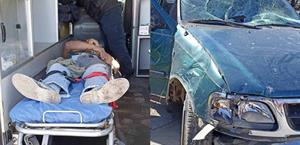 Volcadura deja un hombre herido en Río Bravo