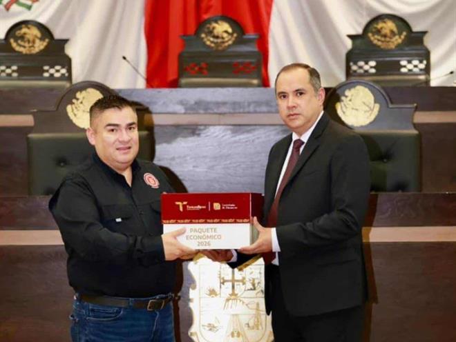 Tamaulipas presenta Paquete Económico 2026 al Congreso del Estado