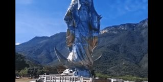 Todo listo para inaugurar el monumento de la Virgen de la Misericordia en El Chorrito, Hidalgo. Todo listo para inaugurar el monumento de la Virgen de la Misericordia en El Chorrito, Hidalgo.