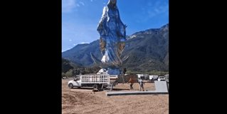 Todo listo para inaugurar el monumento de la Virgen de la Misericordia en El Chorrito, Hidalgo. Todo listo para inaugurar el monumento de la Virgen de la Misericordia en El Chorrito, Hidalgo.