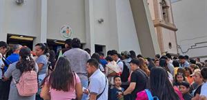 Feligreses rinden homenaje a la Virgen de Guadalupe en Reynosa