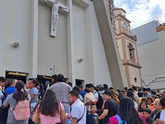 Feligreses rinden homenaje a la Virgen de Guadalupe en Reynosa