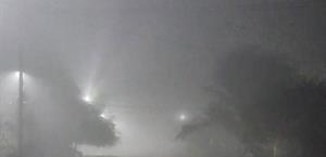 Intensa neblina en Valle Hermoso