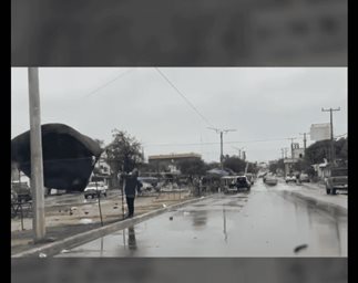 Lluvias afectan a comerciantes de tianguis en Reynosa