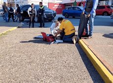 Ciclista herido al ser arrollado por una camioneta en el boulevard Miguel Hidalgo